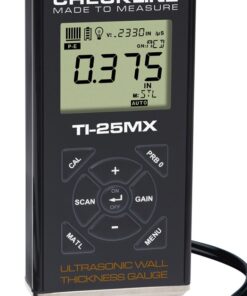 "Model: TI-25MX Description: Ultrasonic Wall Thickness Gauge Complete Kit with T-102-3300 Probe NOTE: the model TI-25M has been replaced by the model TI25MX."